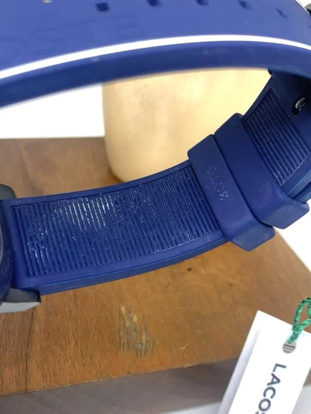 Lacoste Men's Watch 2011181 Court Quartz Blue Dial Rubber Band 43mm